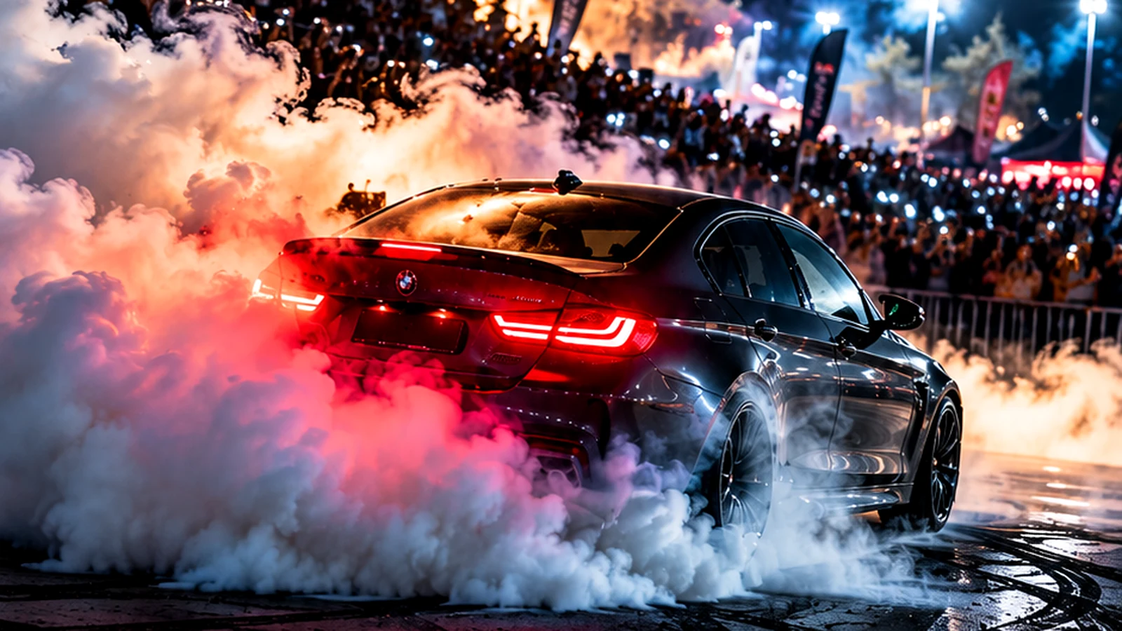 Tief am Teich – Burnoutshow